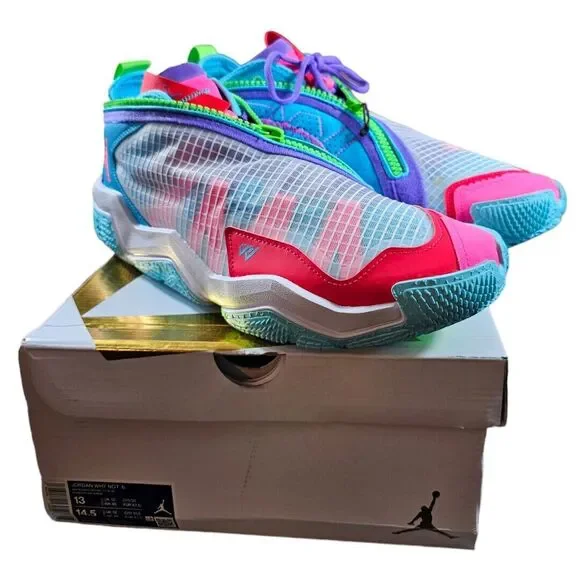 Jordan Why Not .6 White Siren Red Balktic Blue Basketball Shoes Men's Sizes 12 - Picture 3 of 11